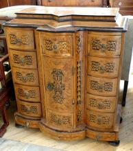 SATINWOOD CONSOLE CABINET