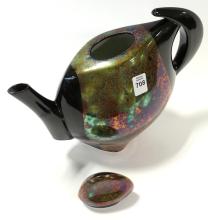 ARTISAN MODERNIST POTTERY TEAPOT