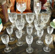 WATERFORD "LISMORE" CRYSTAL STEMWARE