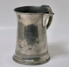 PEWTER SPOUTED QUART