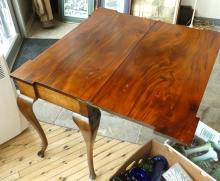 ANTIQUE GATE-LEG GAMES TABLE