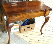 ANTIQUE GATE-LEG GAMES TABLE