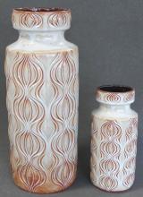 WEST GERMAN POTTERY VASES AND EWER