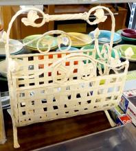 WROUGHT IRON MAGAZINE RACK