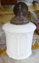 MILK GLASS LIGHT FIXTURE