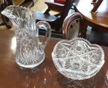 CRYSTAL PITCHERS AND BOWLS