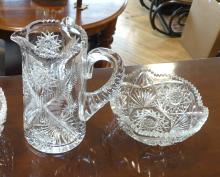 CRYSTAL PITCHERS AND BOWLS