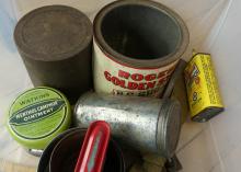 VINTAGE TINS, ETC.