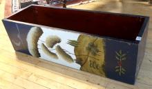 PAINTED WOODEN PLANTER