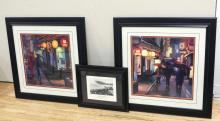 THREE FRAMED PRINTS