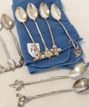 NINE BOB FORD SILVER COFFEE SPOONS