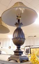 PAIR OF "PINEAPPLE" TABLE LAMPS