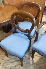 VICTORIAN MAHOGANY "BALLOON BACK" DINING CHAIRS