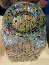 LARGE ART GLASS JAR