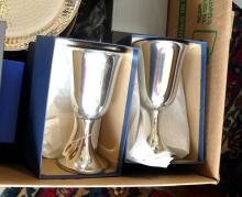 BOX LOT OF PEWTER GIFTWARE