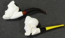 TWO MEERSCHAUM PIPES