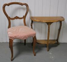 SIDE CHAIR & TABLE