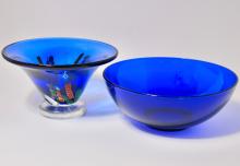 BLUE GLASS BOWLS