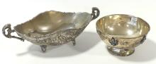 TWO SILVER BOWLS