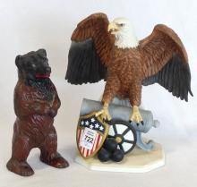 TWO "ANIMAL" FIGURINES