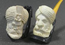 TWO MEERSCHAUM PIPES