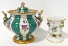 TWO PIECES OF MEISSEN PORCELAIN