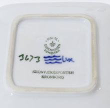 THREE DANISH FIGURINES AND DISH