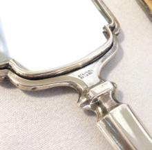 ART DECO STERLING BRUSH AND MIRROR