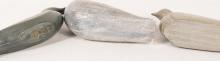 THREE INUIT SOAPSTONE "BIRD" CARVINGS