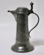 GERMAN PEWTER FLAGON