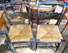 FOUR HITCHCOCK DINING CHAIRS