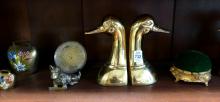 BRASS BOOKENDS, ETC.