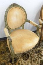 PAIR LOUIS XIV STYLE ARMCHAIRS