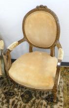 PAIR LOUIS XIV STYLE ARMCHAIRS