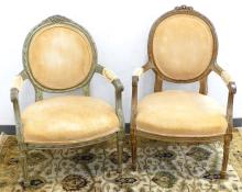 PAIR LOUIS XIV STYLE ARMCHAIRS