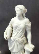 TWO PARIAN BISQUE FIGURINES