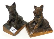 TWO PAIRS OF "SCOTTISH TERRIER" BOOKENDS