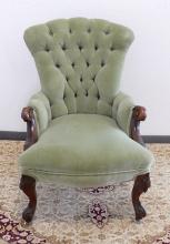 VICTORIAN MAHOGANY ARMCHAIR