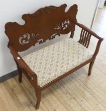 VINTAGE CARVED LOVESEAT