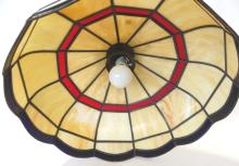 SLAG GLASS LIGHT FIXTURE