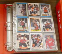 TWO BINDERS OF HOCKEY CARDS