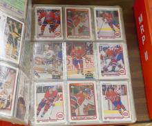 TWO BINDERS OF HOCKEY CARDS