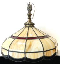 SLAG GLASS LIGHT FIXTURE