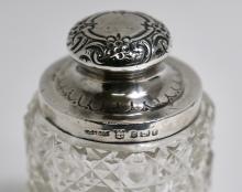 STERLING LIDDED JAR