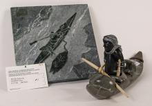 INUIT SOAPSTONE CARVING AND TILE