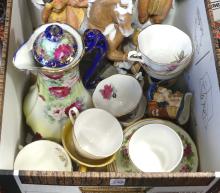 BOX LOT OF CHINA AND FIGURINES