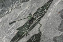 INUIT SOAPSTONE CARVING AND TILE