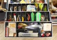 TWO TACKLE BOXES WITH CONTENTS