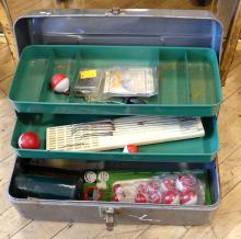 TWO TACKLE BOXES WITH CONTENTS