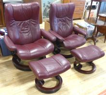 LADIES' AND GENTLEMEN'S STRESSLESS CHAIR SET